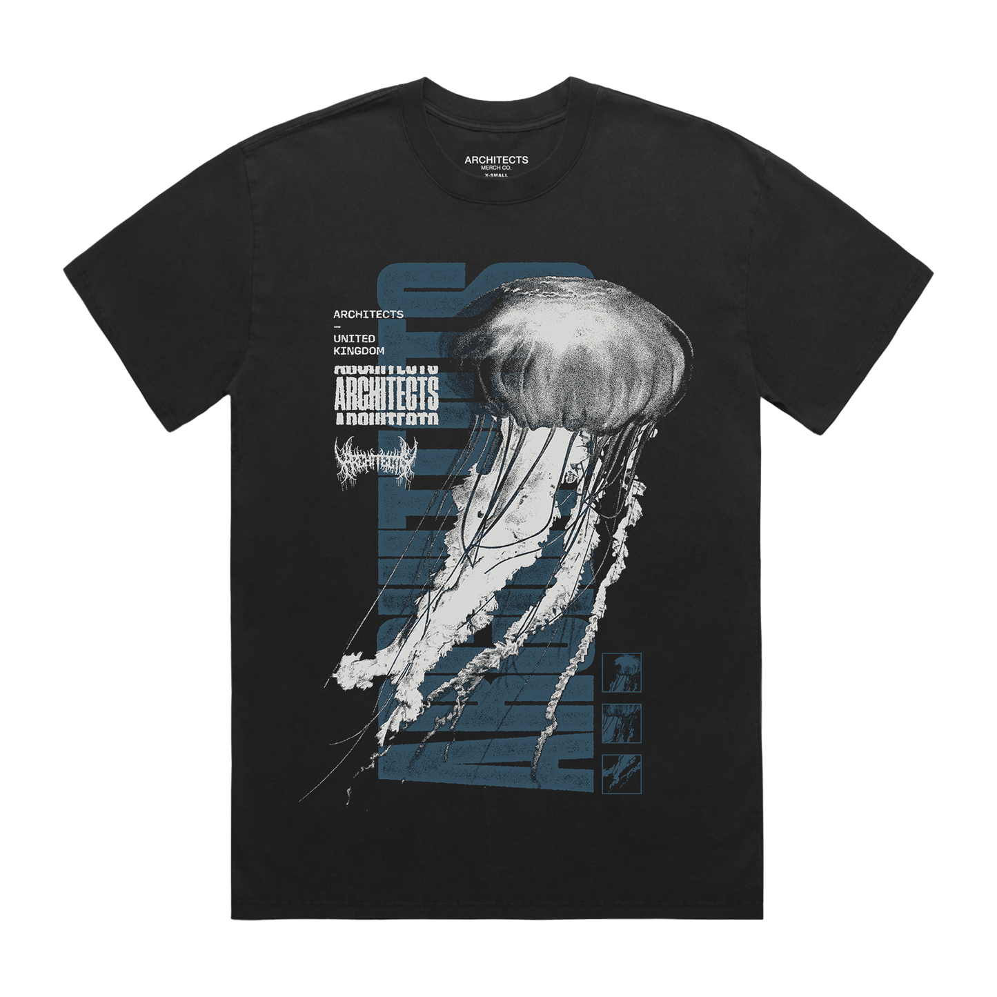 Jellyfish Faded Black T-Shirt