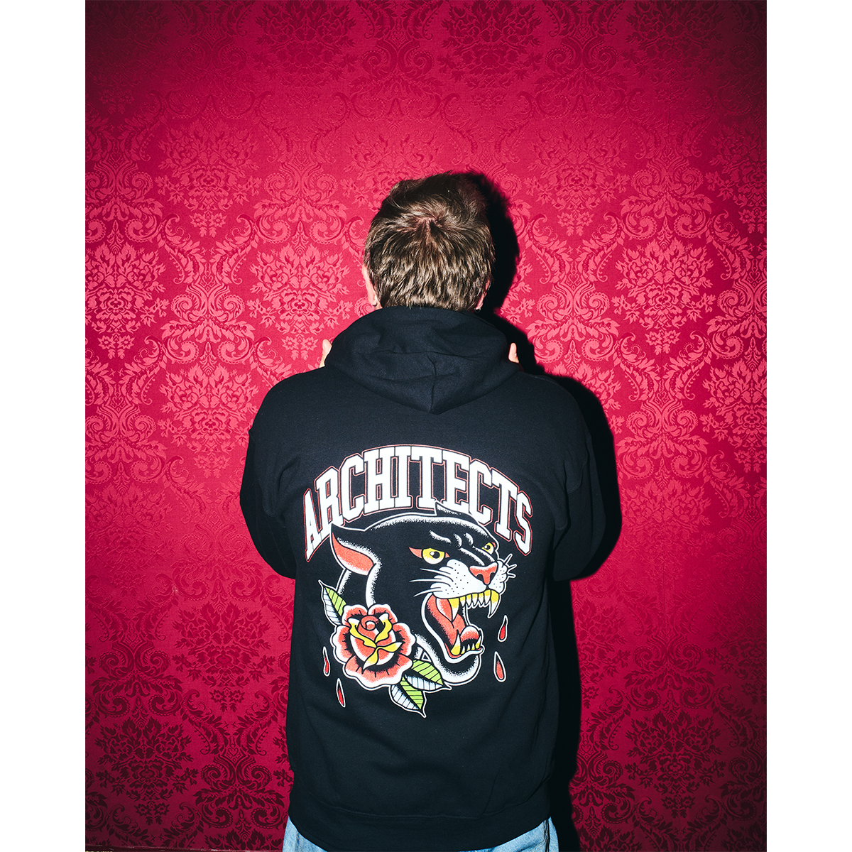 Panther Tattoo Black Zip Hoodie