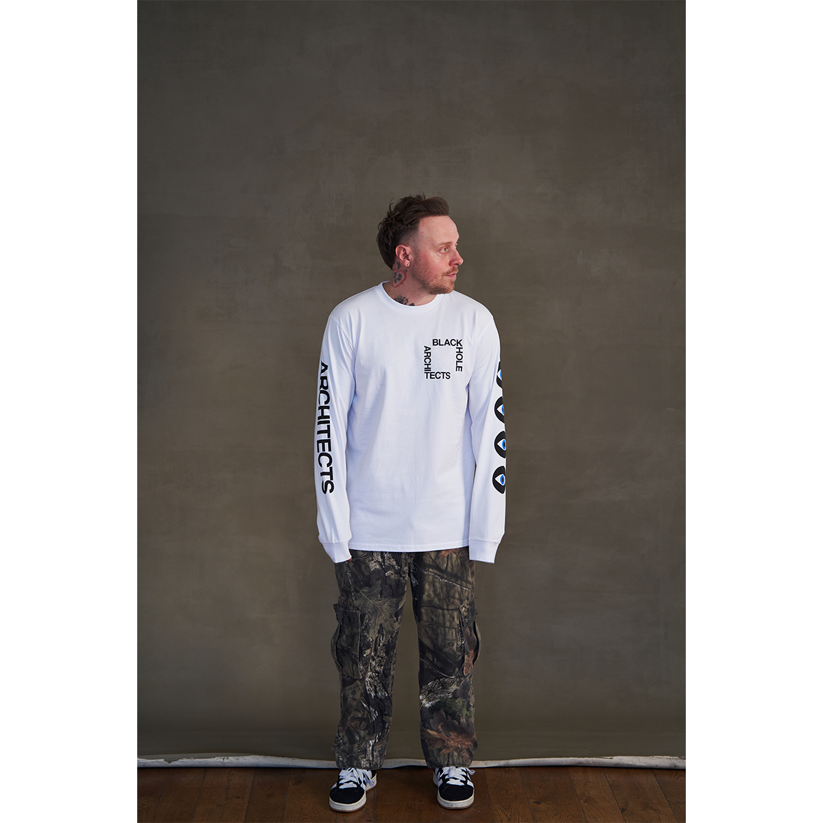 Architects Death Stared White Longsleeve T-Shirt