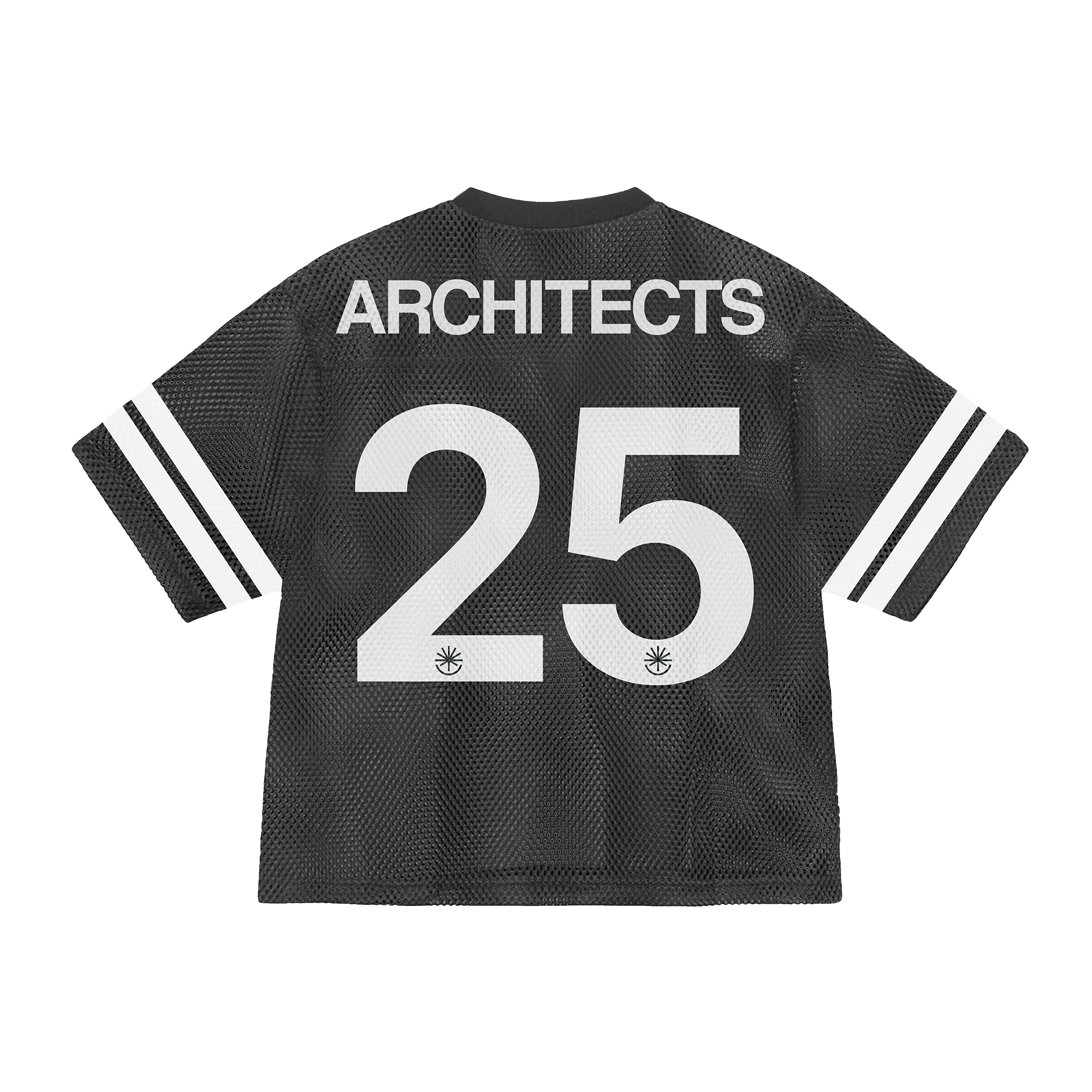 Black hockey jersey with 'ARCHITECTS' and number '25' across the back