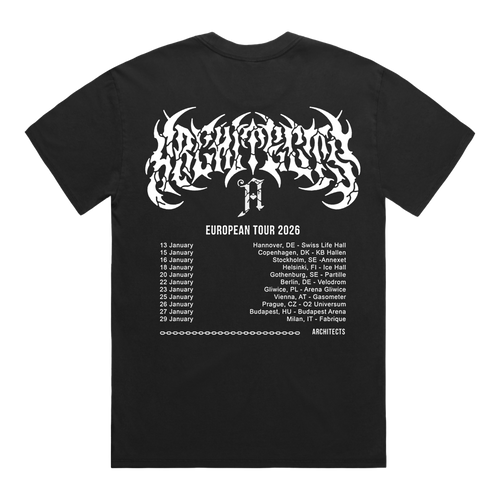 The Sky The Earth EU Winter 2026 Tour Black T-Shirt – Architects EU
