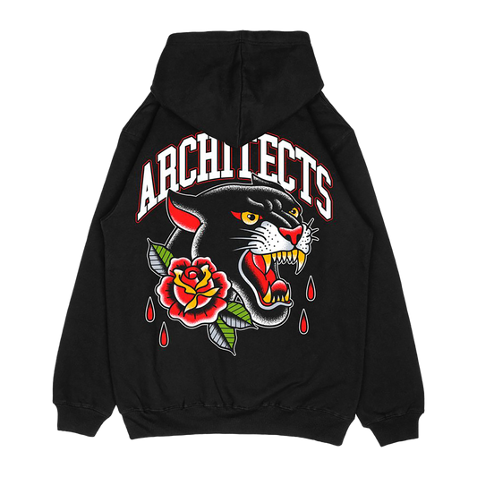 Panther Tattoo Black Zip Hoodie