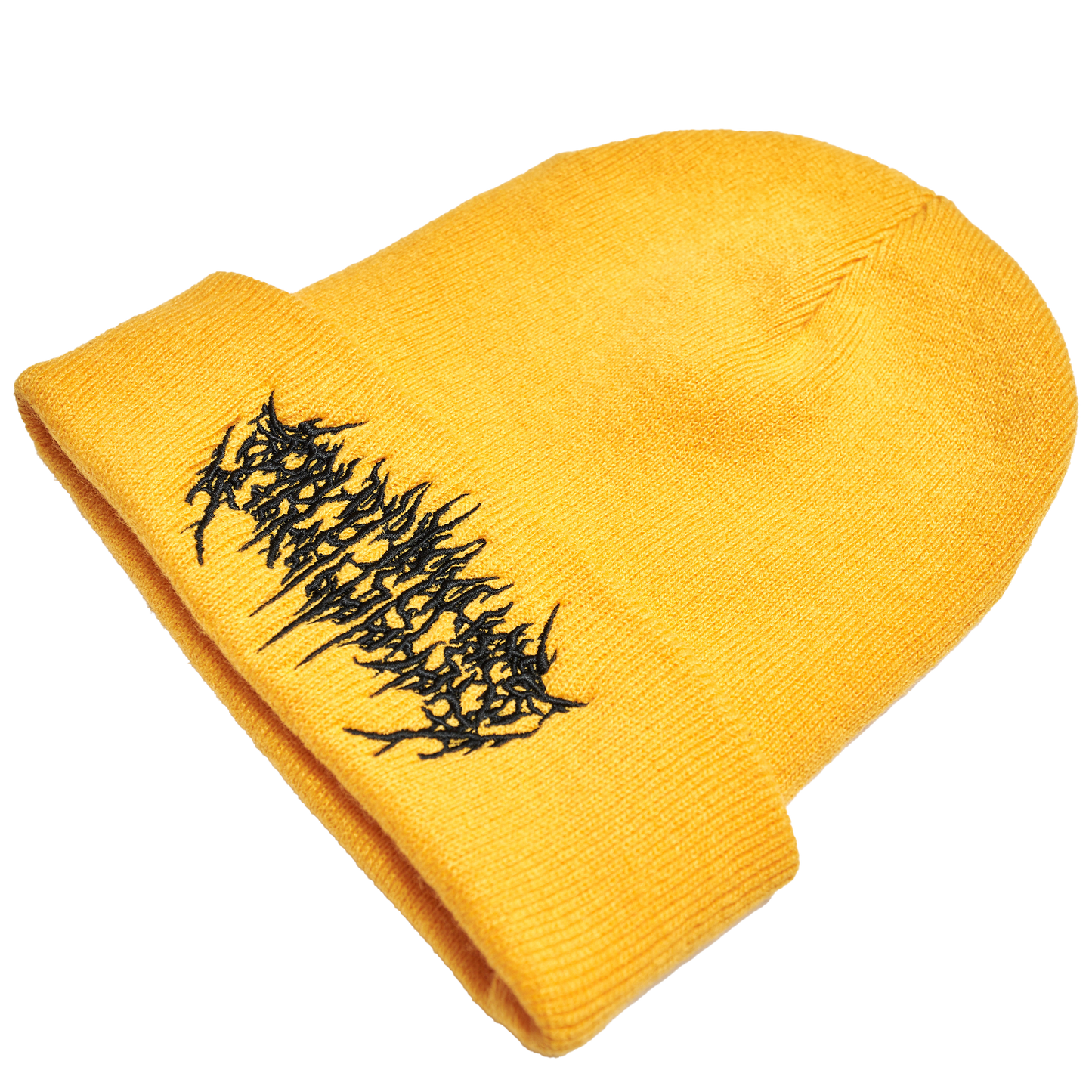Metal Logo Yellow Beanie