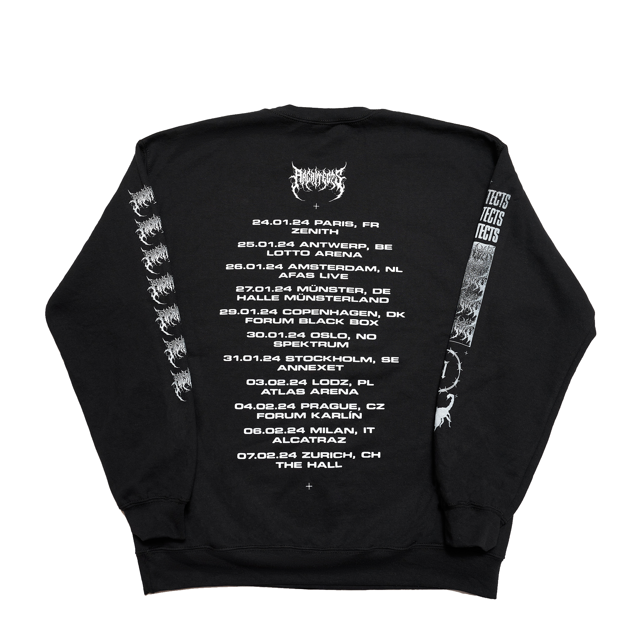 Scorpion EU 2024 Tour Black Crewneck