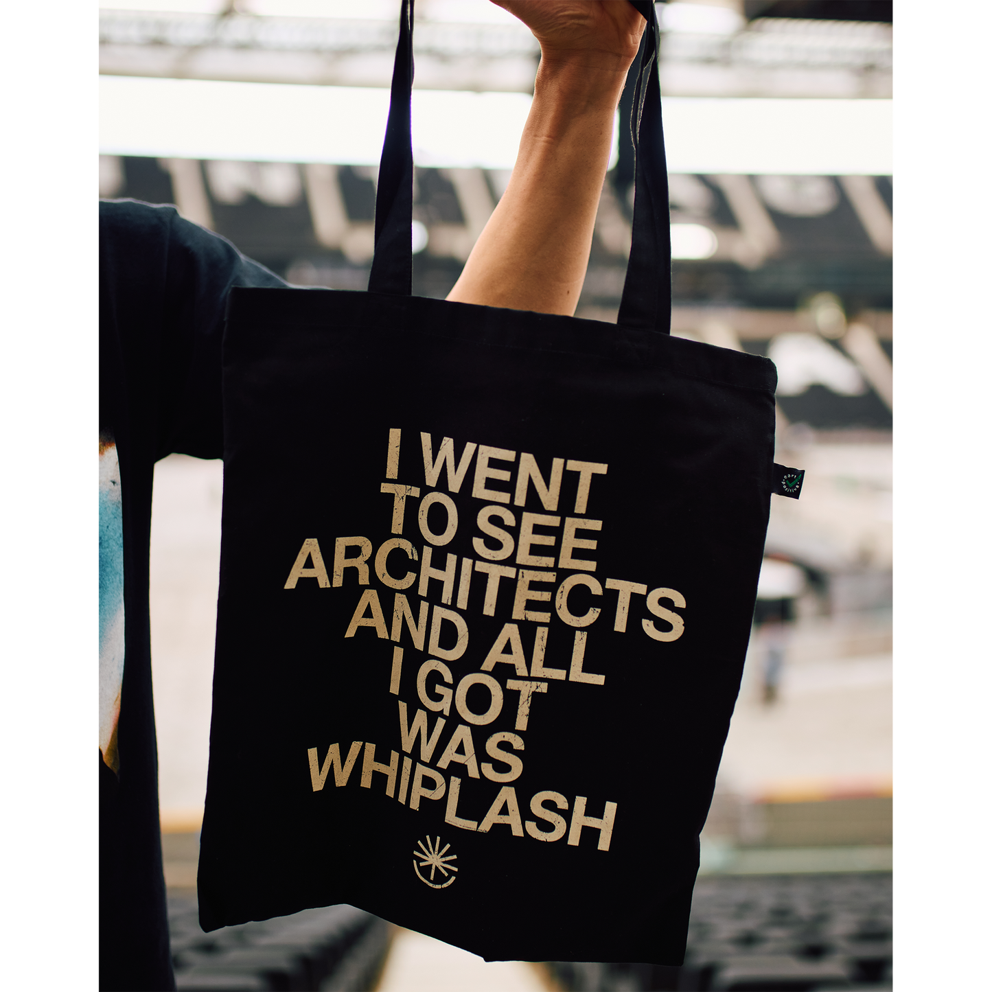 All I Got Was Whiplash | Black Tote Bag