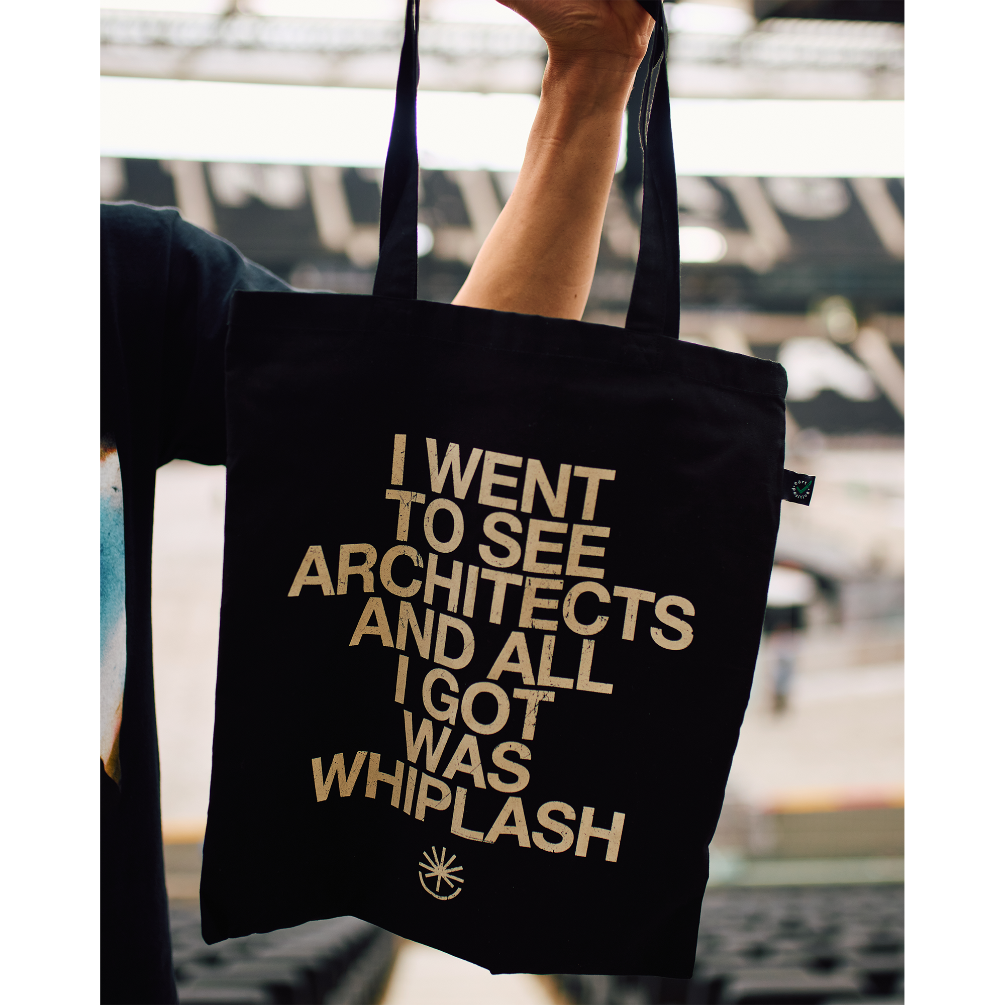 All I Got Was Whiplash | Black Tote Bag
