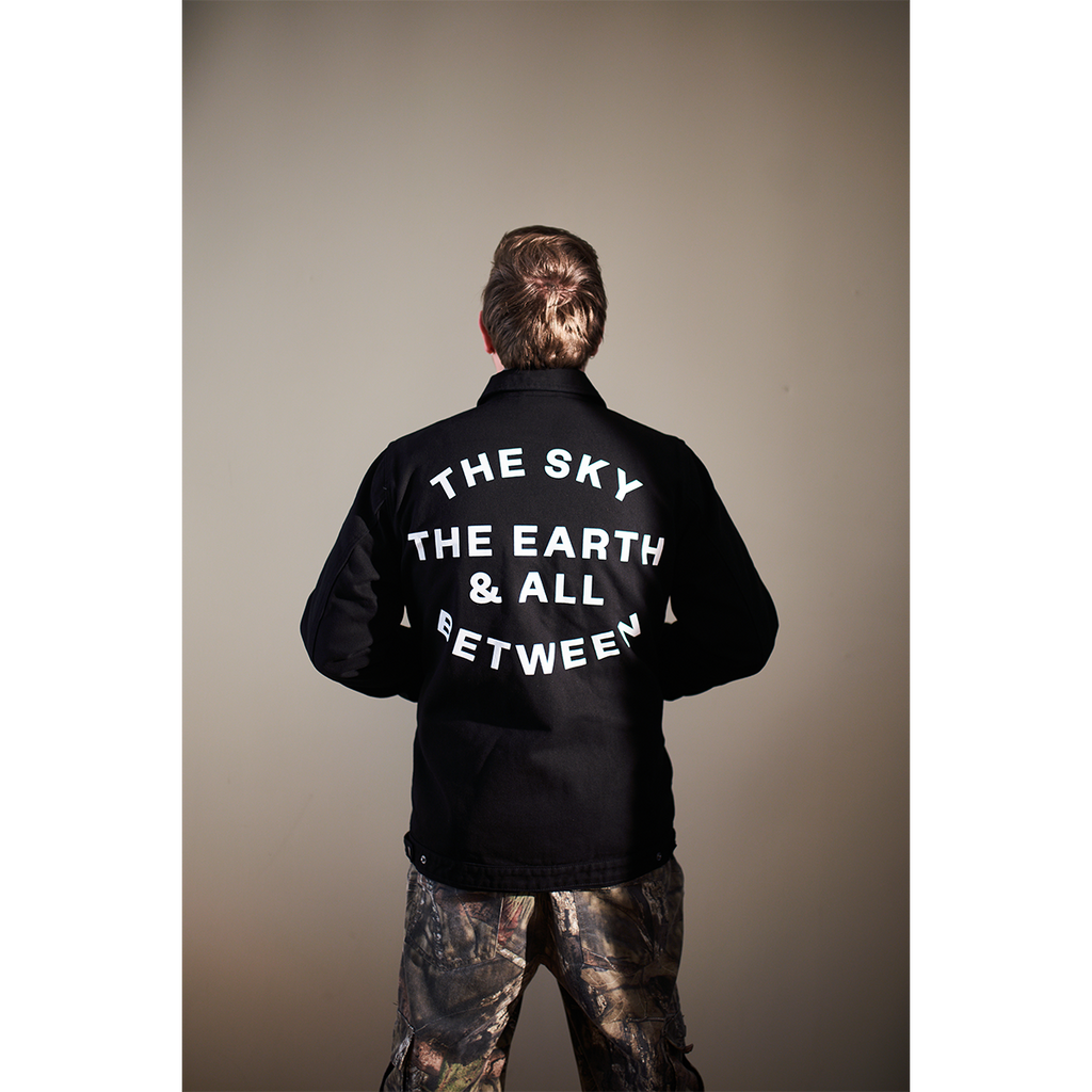 The Sky The Earth Text Black Jacket
