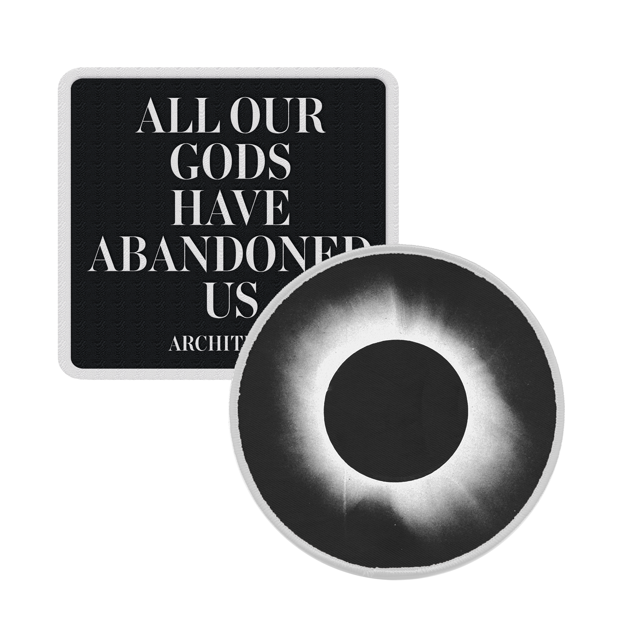 Set of two Architects patches with AOGHAU artwork.