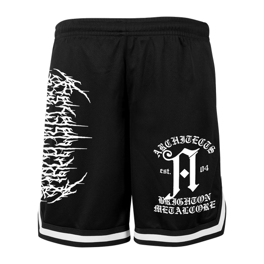 Black Metal Logo Mosh Shorts